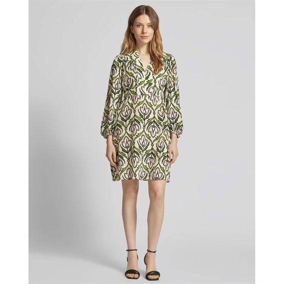 Weekend Max Mara Baden Kjole, Green Deco Flower 